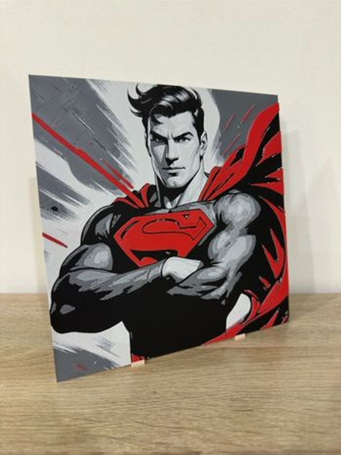 Décoration murale Superman 20x20cm - photo numéro 2
