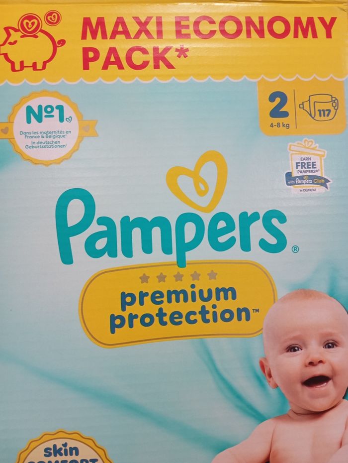 2 carton Couches Pampers taille 2 - photo numéro 3