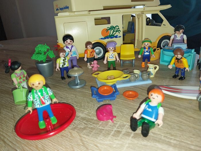 Camping car jaune playmobil - photo numéro 5