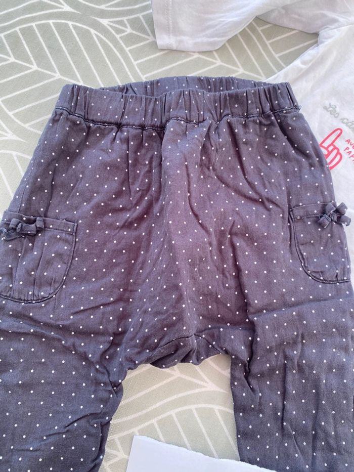 Bel ensemble sarouel fille haut 12 mois - photo numéro 2