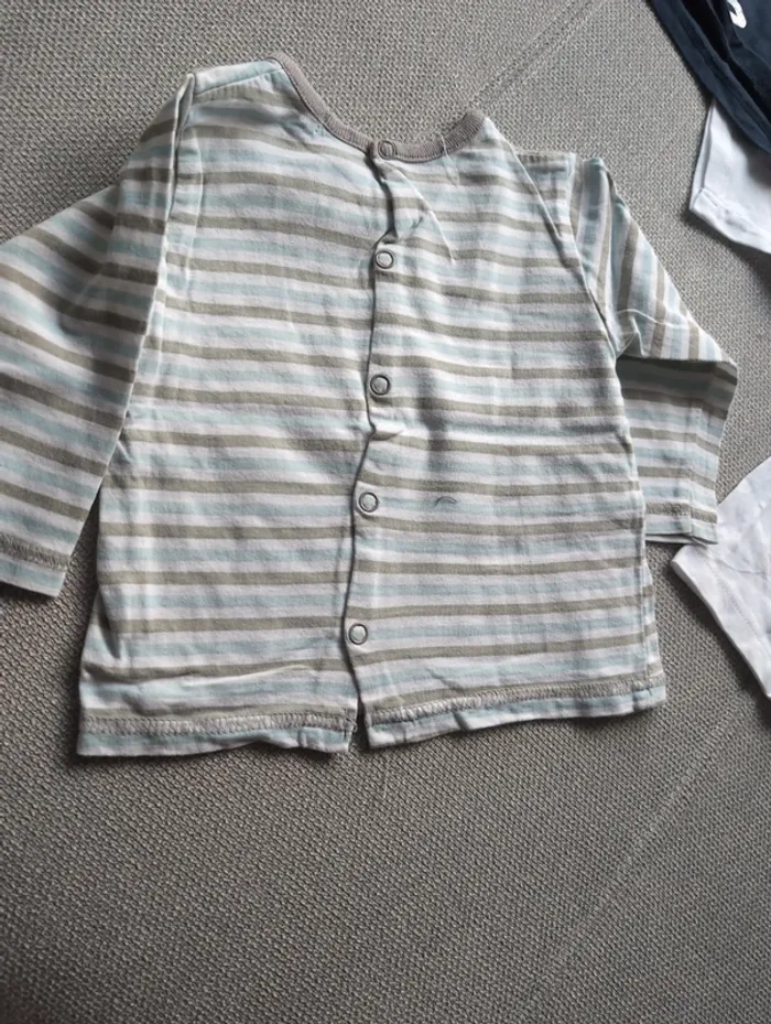 Lot 6 t-shirt manche longue 9 mois - photo numéro 11