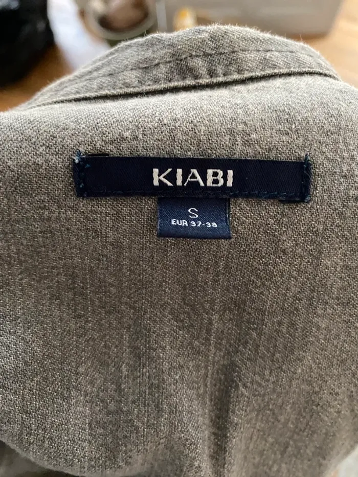 Chemise en jean gris Kiabi - photo numéro 3