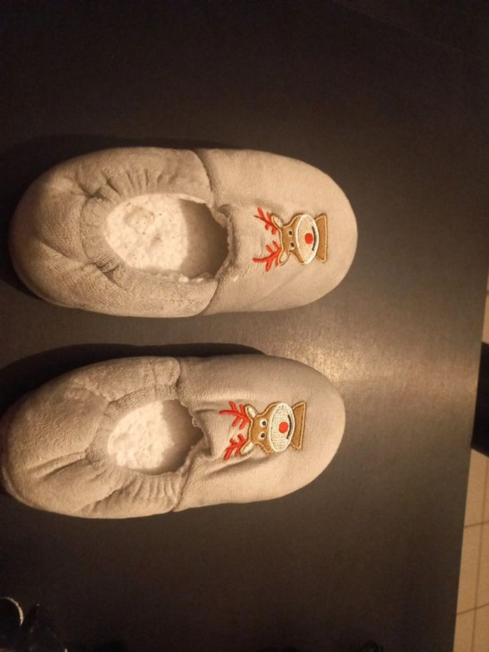 Chaussons renne de noel garçon - photo numéro 5