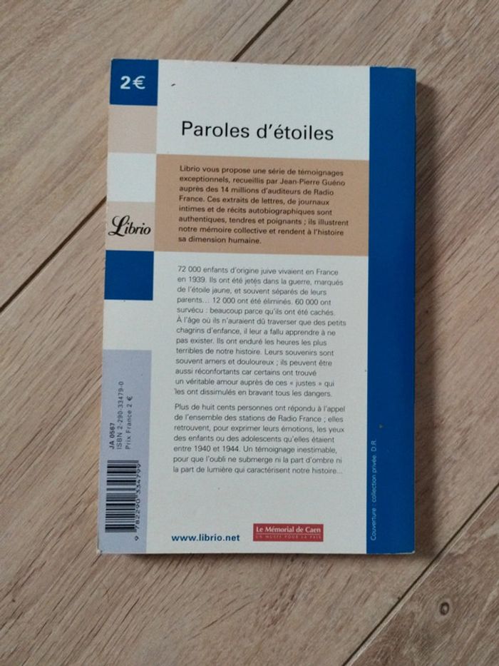 Livre paroles d etoiles - photo numéro 2
