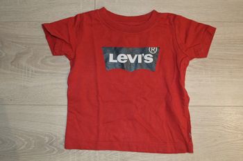 Tee shirt manches courtes Levis 18 mois rouge