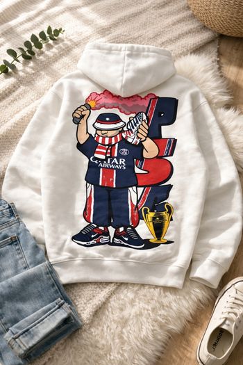 Sweat Paris Saint-Germain Hallstarz écru – Neuf avec étiquette – Taille S (oversize)