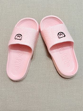 Claquettes mignonnes roses pastel