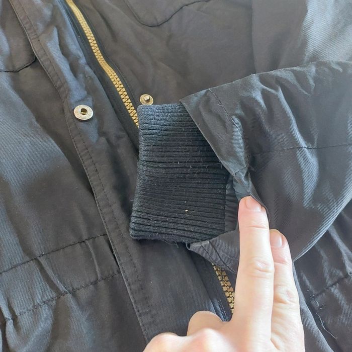 Manteau trenchs noir chaud avec capuche fille - photo numéro 4