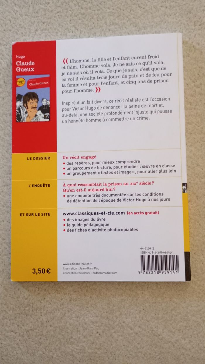 Claude Gueux Victor Hugo - photo numéro 2