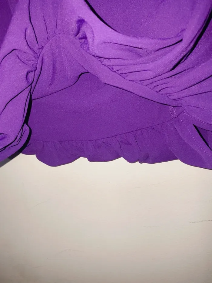 Top court violet Zara neuf sans étiquette taille S - photo numéro 4