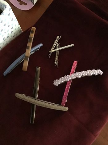 Lot de barrettes longues et fines