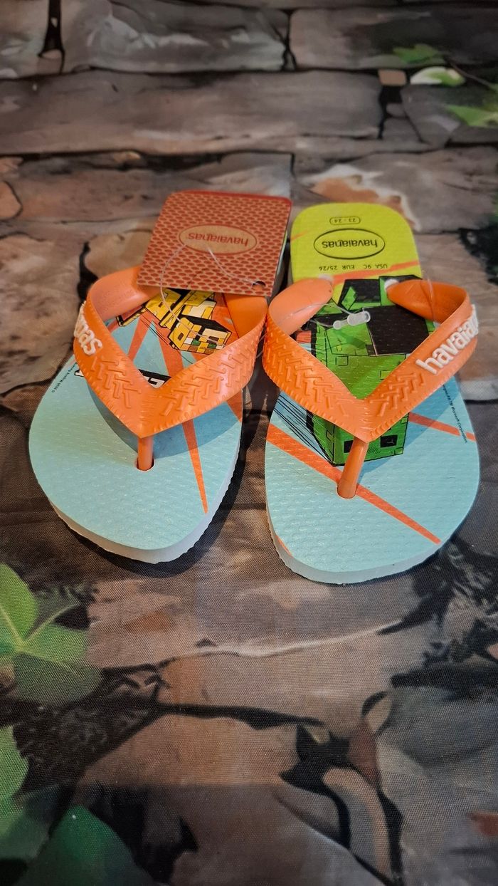 Tongs enfant Minecraft Havaianas - photo numéro 4
