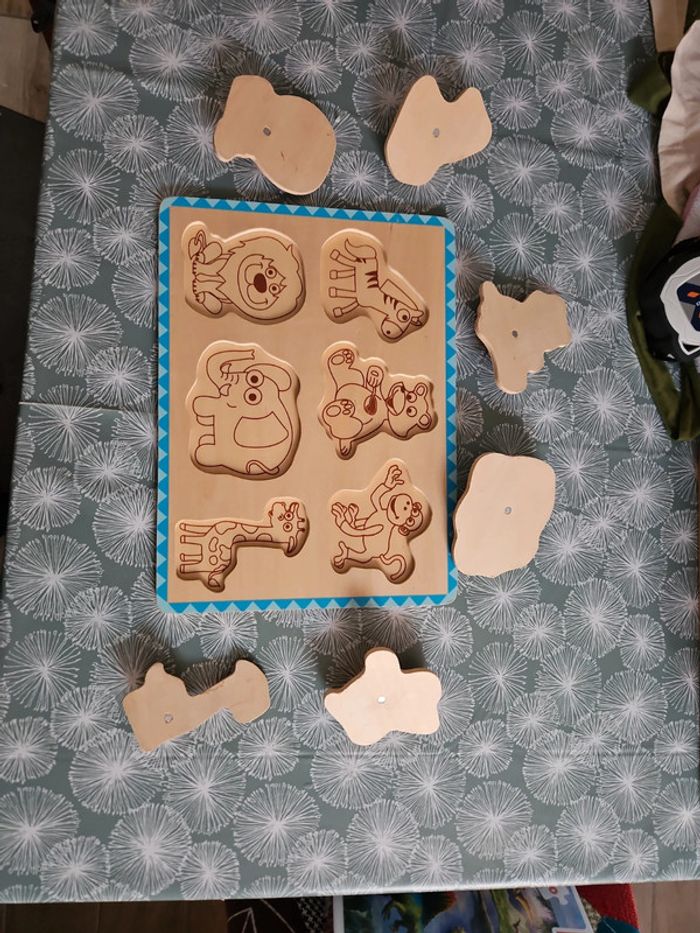 Puzzle en bois animaux - photo numéro 2