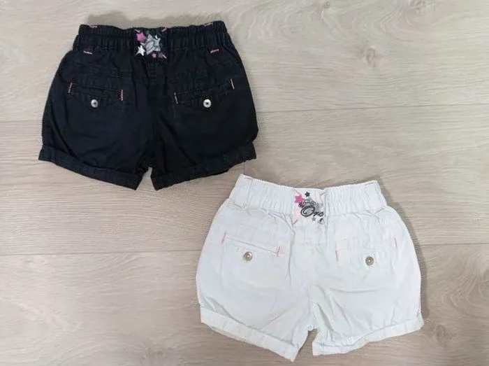 Lot de 2 shorts noir et blanc Orchestra 2 ans - photo numéro 2