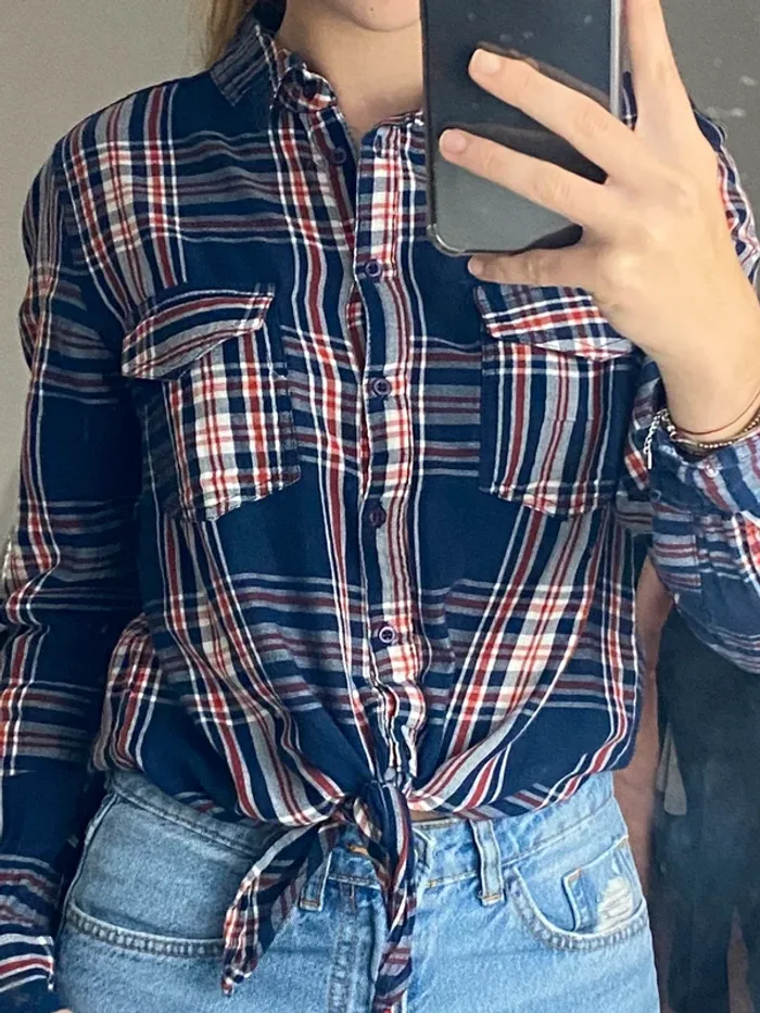 Chemise à carreaux jennyfer - photo numéro 2