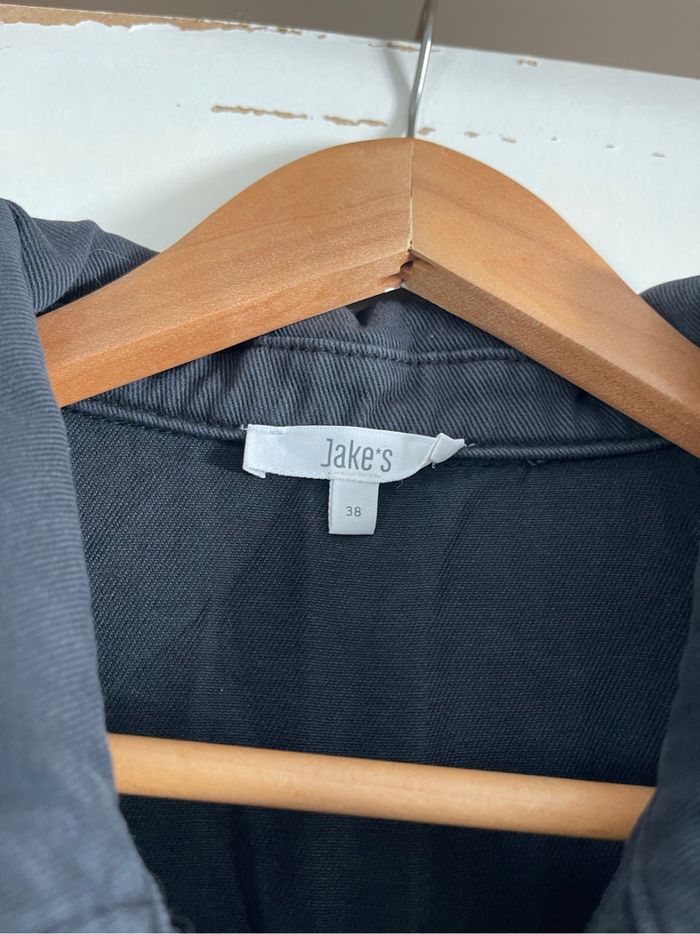 Combinaison en denim Jakes – Taille 38 – Bleu marine foncé / Noir - photo numéro 6