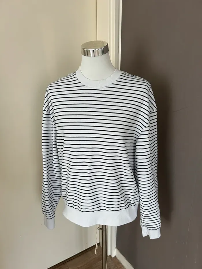 Zara sweat pull coton Marinière taille L/40