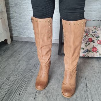 Bottes camel cuir mtng