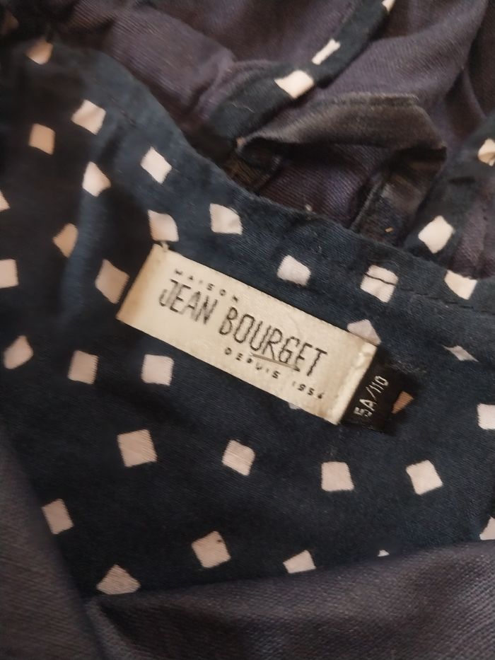 Trench fille Jean Bourget 5 ans – coton & lin bleu marine - photo numéro 3