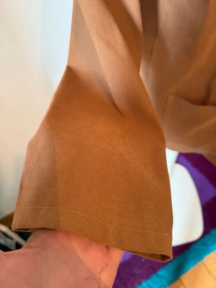 Veste légère en très bon état marron / camel taille 46-48 chiffons de femme - photo numéro 5