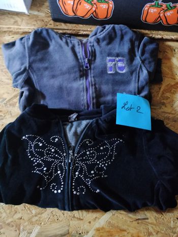 Lots gilet fille 9 ans 134