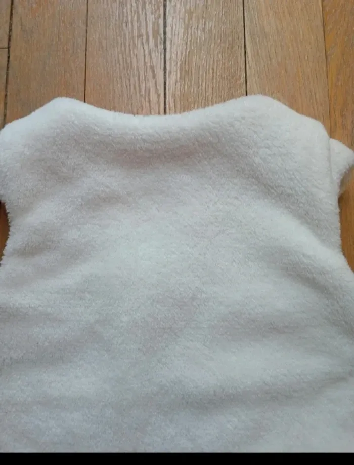 Gilet cardigan fille fourrure sans manches Obaibi 24 mois - photo numéro 9