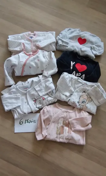 Lot 7 pyjamas hiver fille