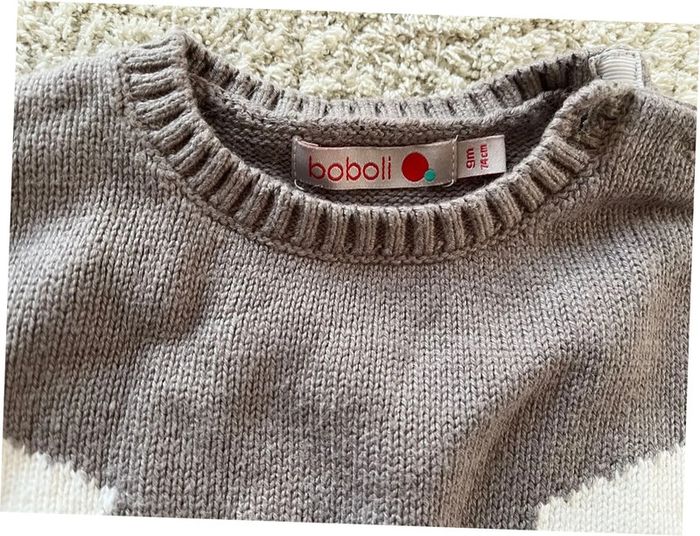 Pull chaud dinosaure taille 9 mois Boboli - photo numéro 2