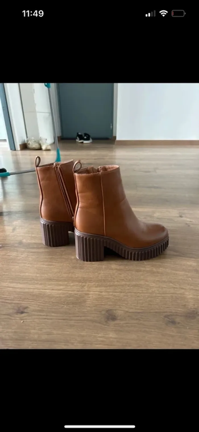 Bottines marron