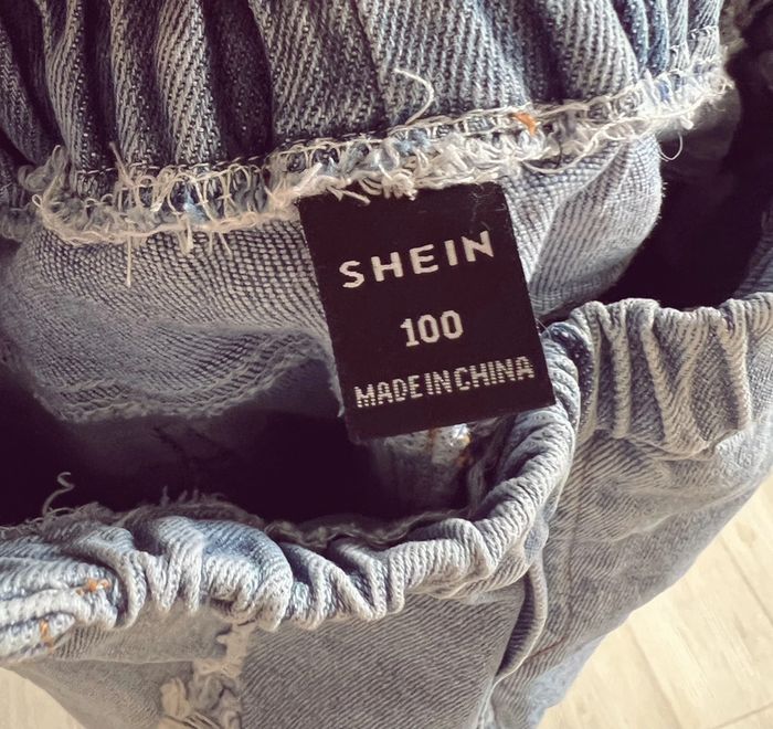 Jean destroy troué 100 élastique bleu - photo numéro 4