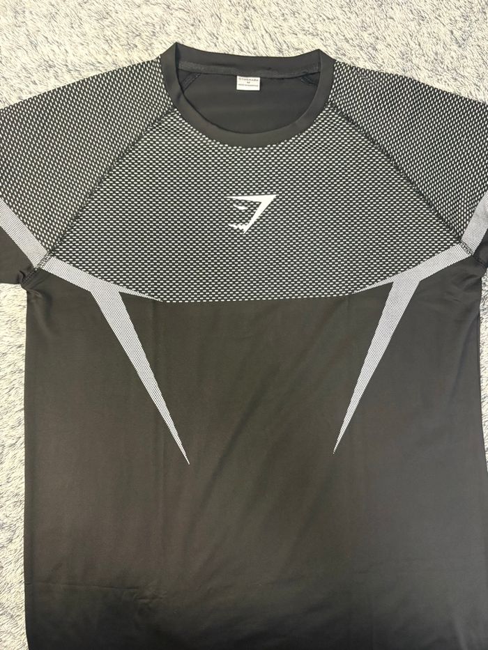 T-shirt de compression, gym, shark - photo numéro 2