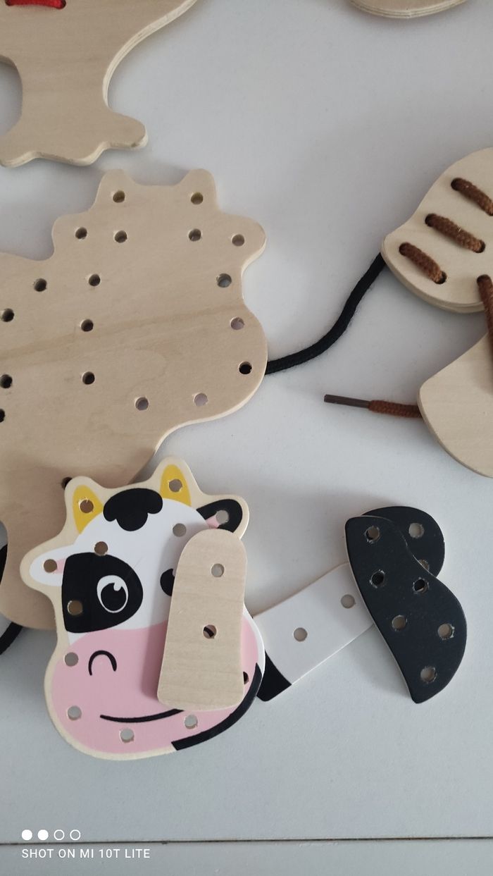 Laçage 4 formes animaux de la ferme - photo numéro 8