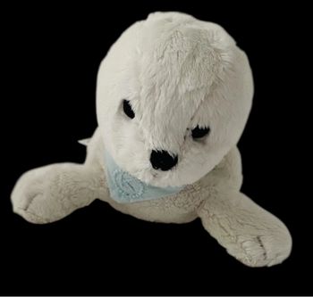 ❤️B5638 Doudou Peluche Phoque Otarie Les Amis Kaloo Blanc Bandana Bleu