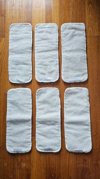Lot de 6 inserts en microfibre 