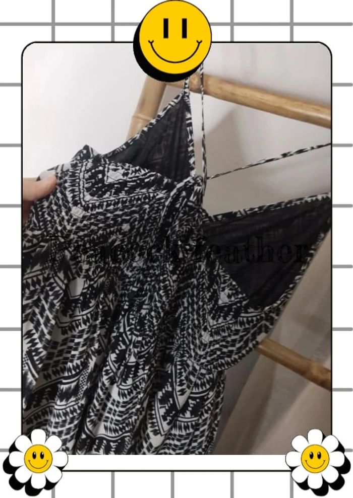 Robe longue asymétrique noire et blanche le temps des cerises TU - photo numéro 7