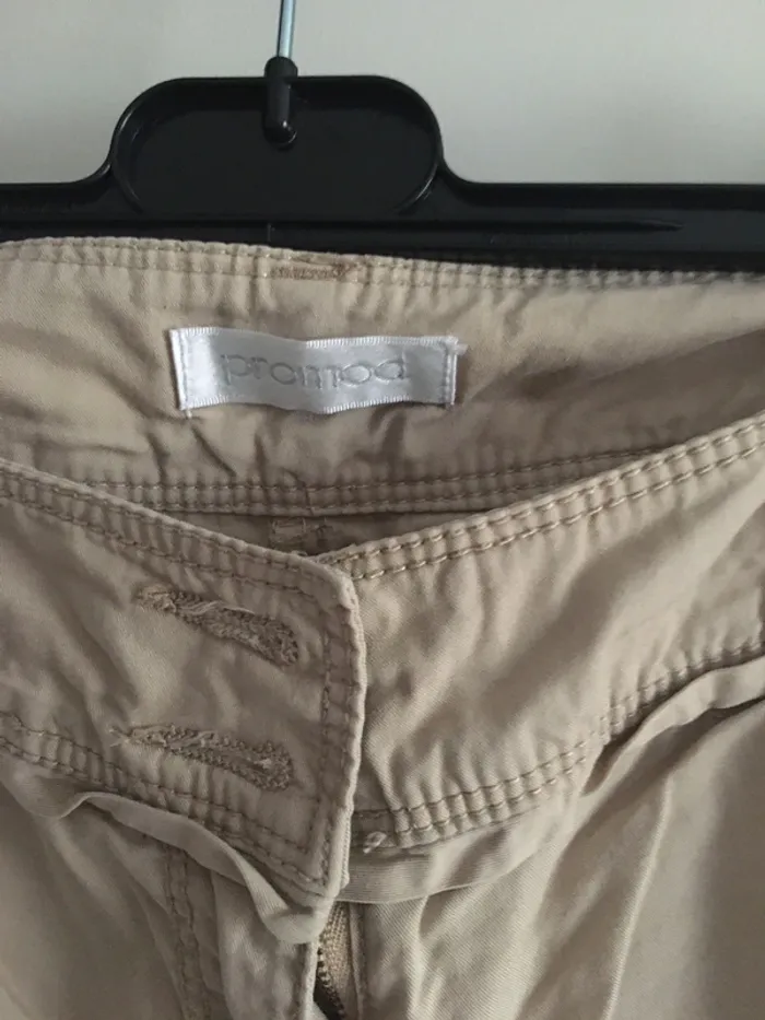 Pantalon droit souple beige Promod T.M avec un cadeau 🎁 - photo numéro 3