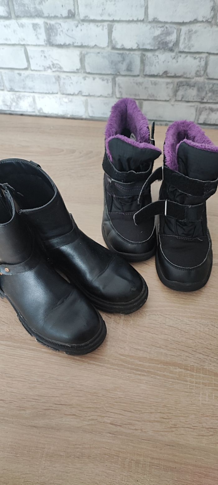 Bottine et botte de neige