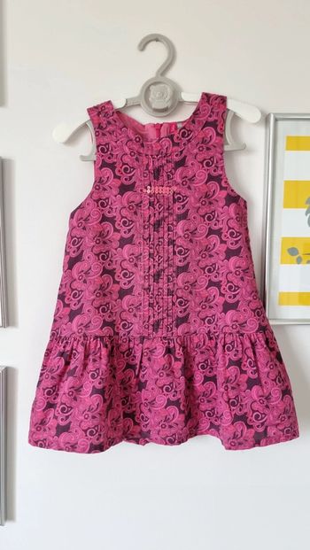 Robe arabesque, fleurs orchestra taille 3ans +offert