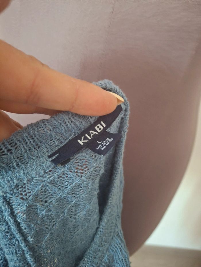 Blouse Bleu L - photo numéro 2