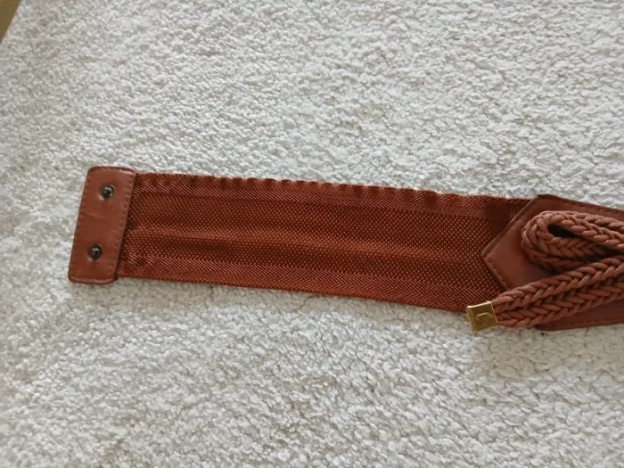 Ceinture marron élastique - photo numéro 5