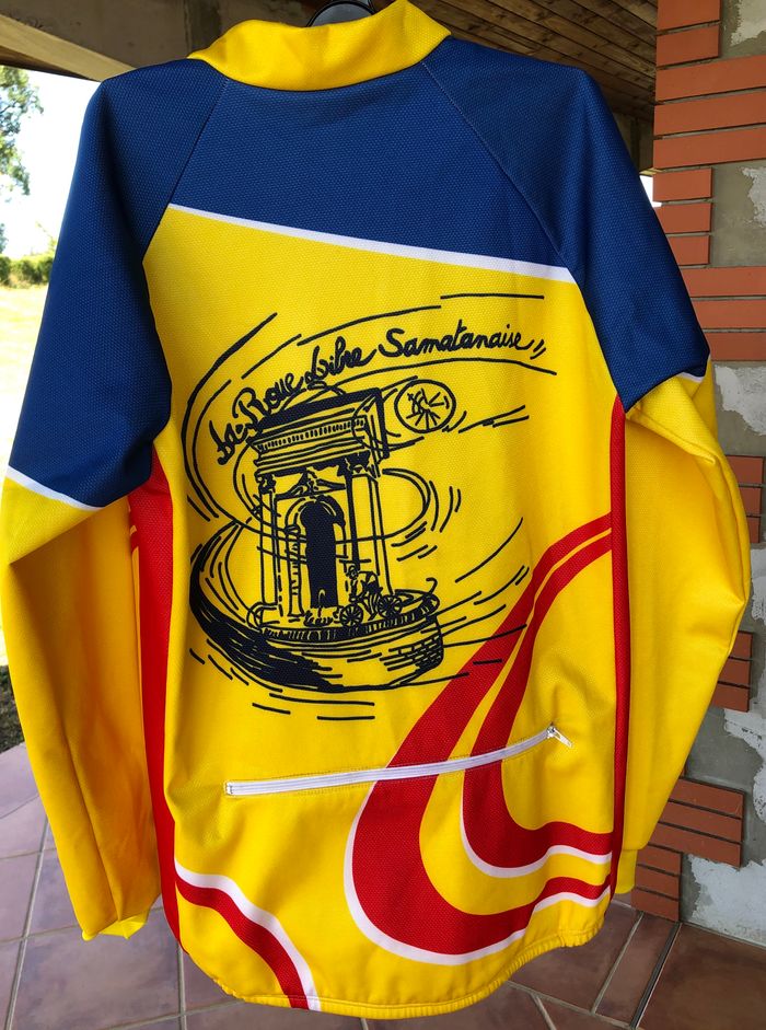 Veste cyclisme taille MVeste technique cyclisme taille M Multicolore 100% polyester 1 grande poche - photo numéro 2