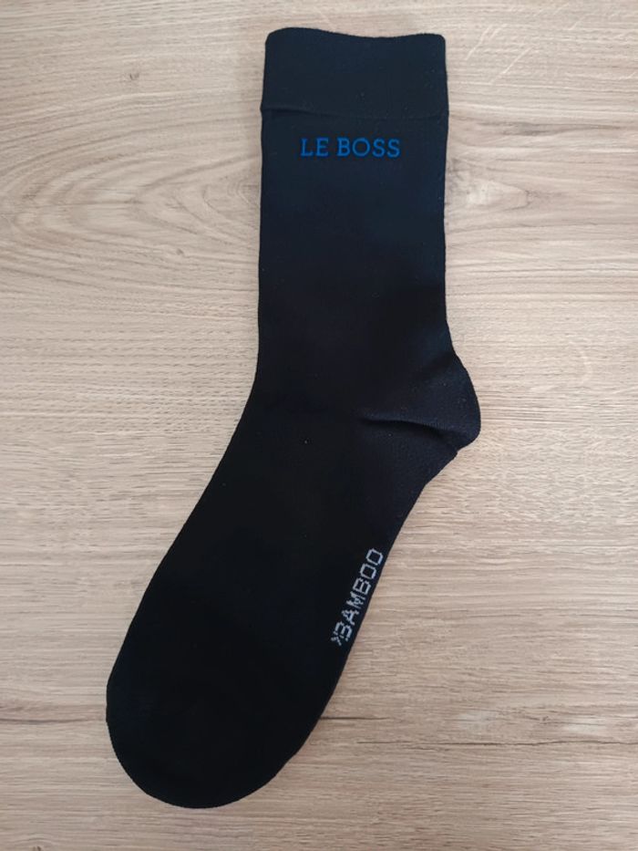 Chaussettes noires 39/42 idée Cadeau - photo numéro 2