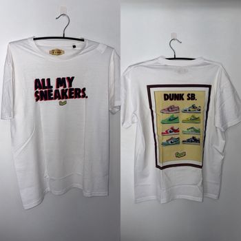 Neuf - Fresh - T-shirt "All My Sneakers" Dunk SB - Taille L - Blanc
