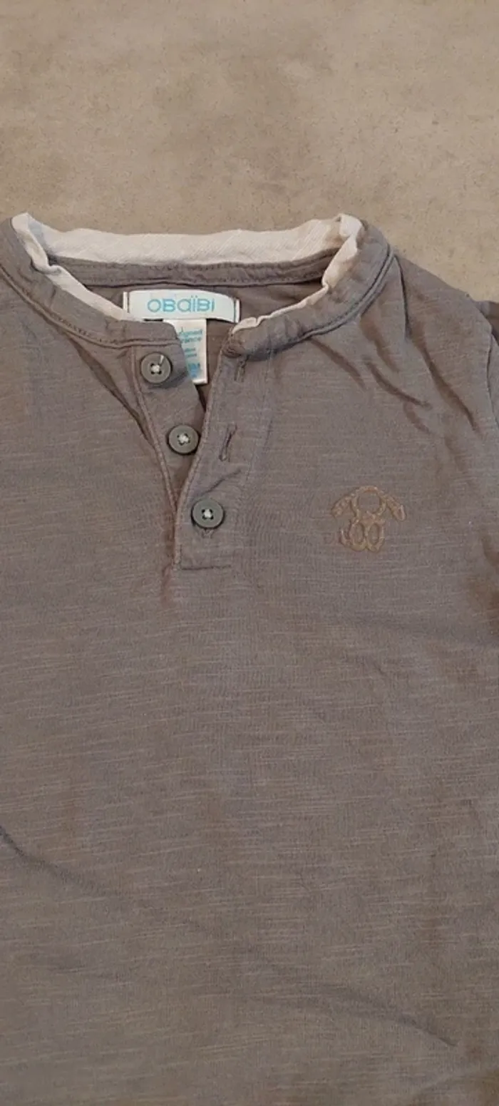 Lot 2 t shirt manches longues obaïbi 18 mois - photo numéro 15