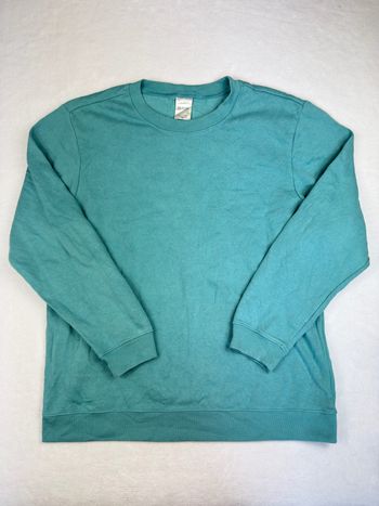 Sweat Blair bleu canard col rond oversize vintage taille XL mixte 02125