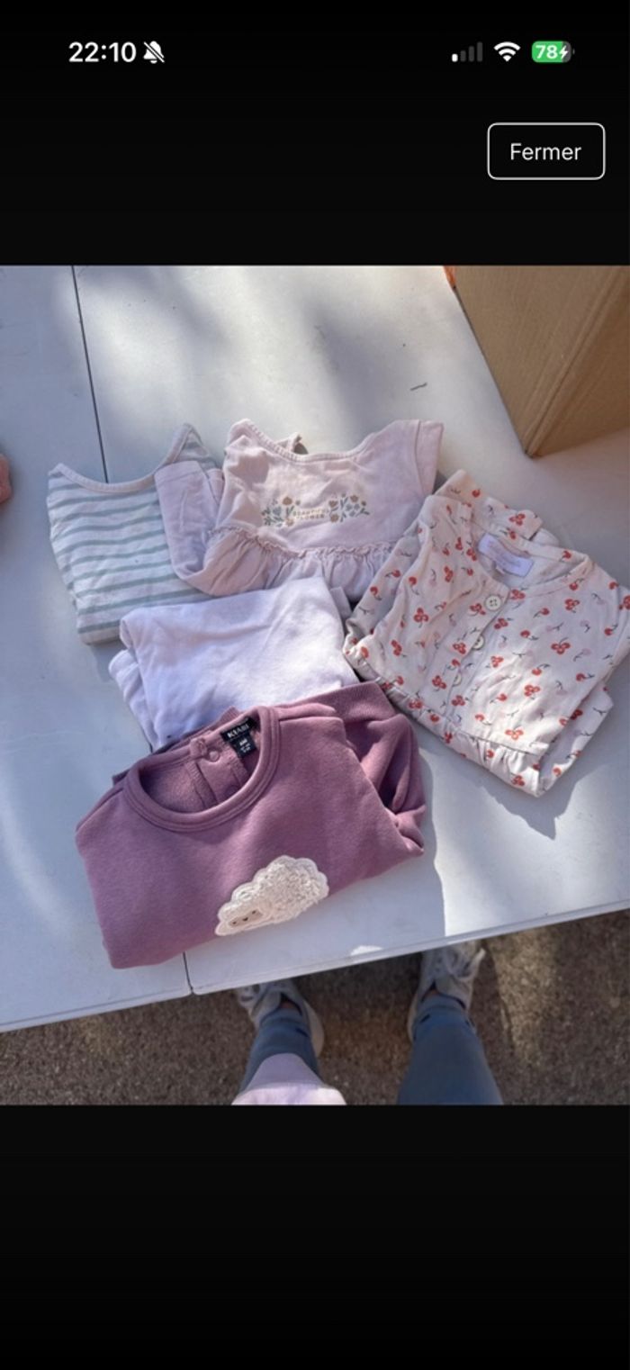 Lots vêtement bébé