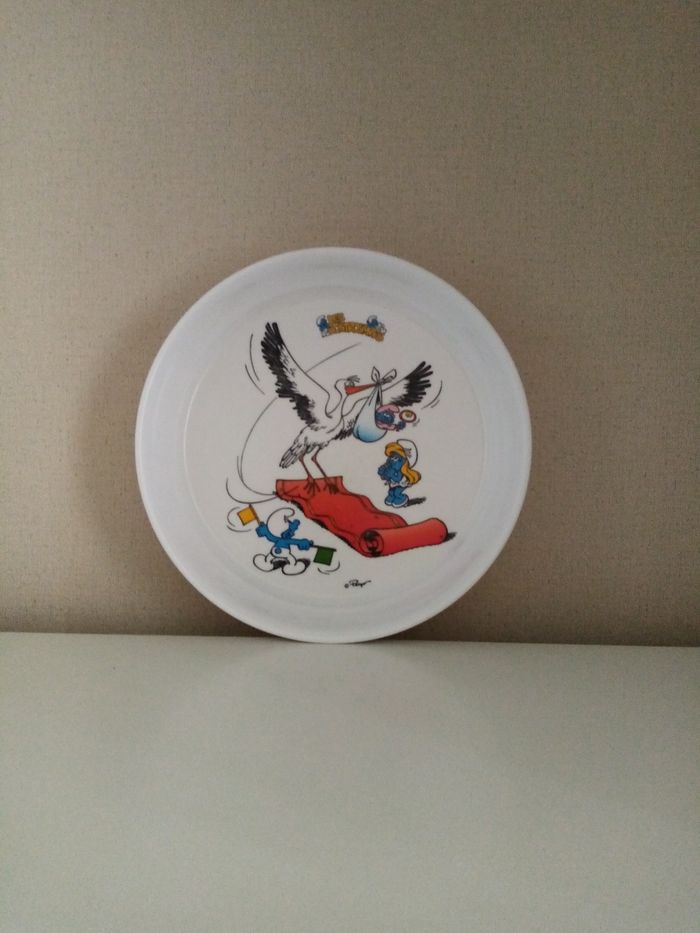 Assiette enfant Schtroumpf