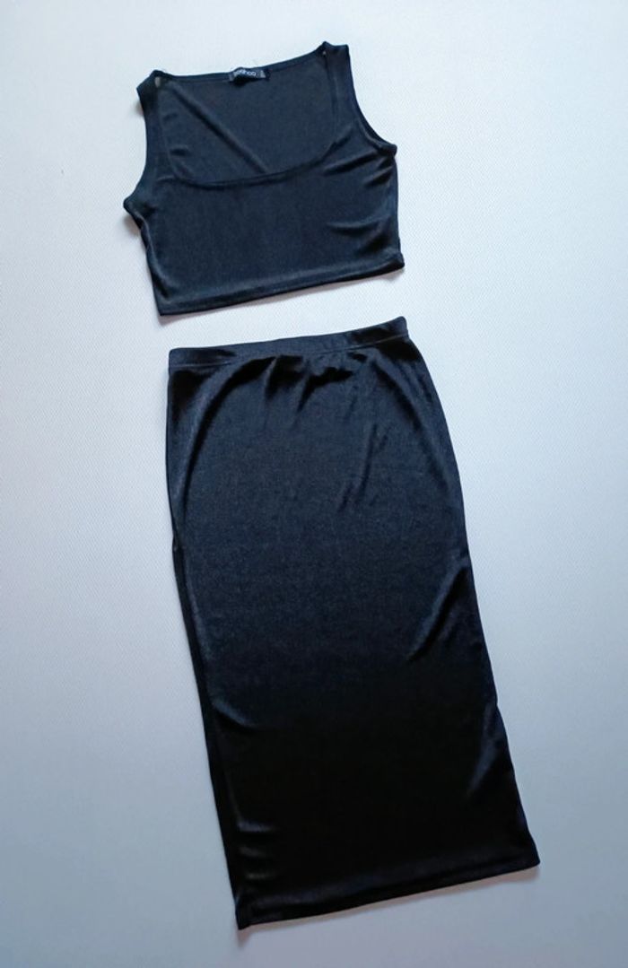 Ensemble jupe et top Boohoo noir 36