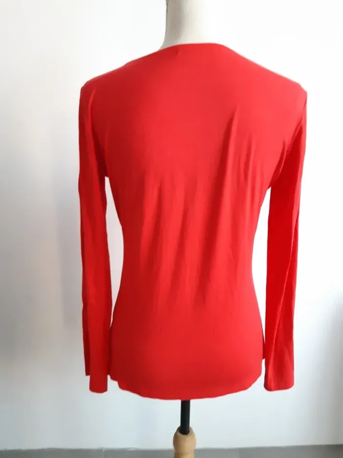 Tee shirt manches longues rouge GAUDI T36 - photo numéro 4