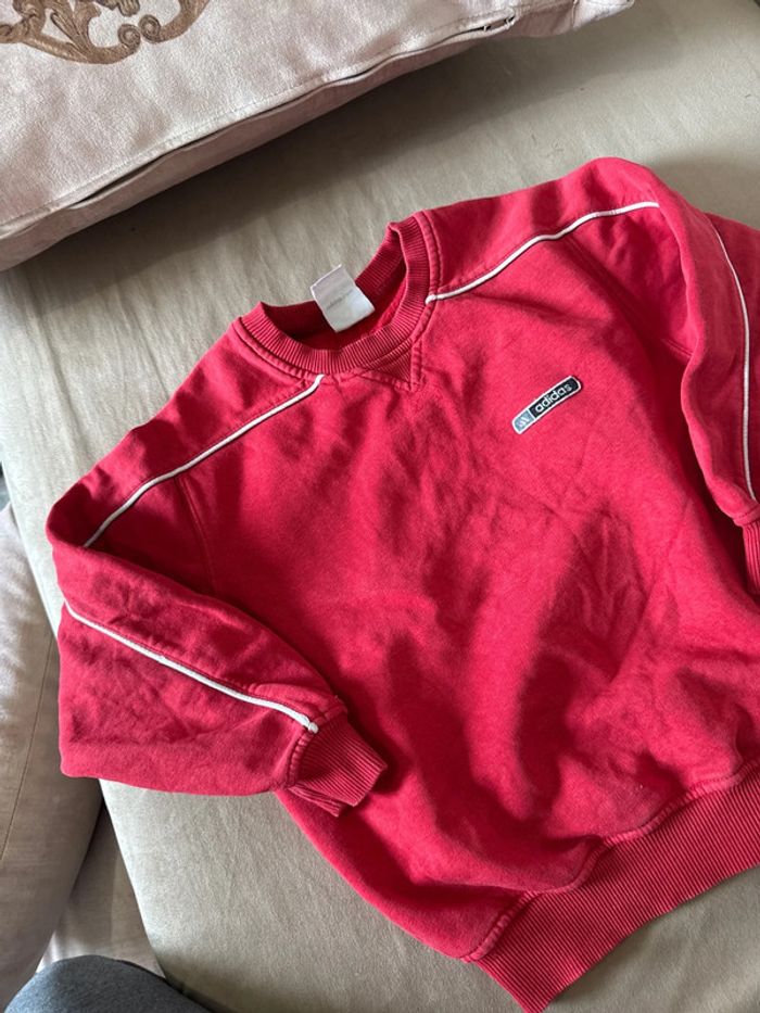 Pull adidas rouge - photo numéro 2